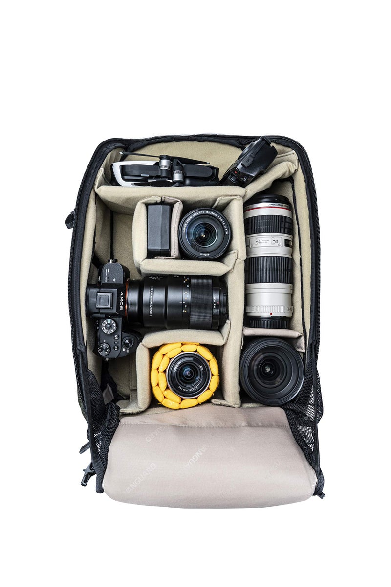 VANGUARD VEO Select 45BFM Backpack for DSLR or Mirrorless/CSC Cameras - Green - Image 3